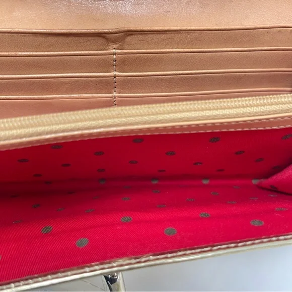 Kate Spade Metallic Cyndy Leather Wallet in‎ Gold - Picture 9 of 11